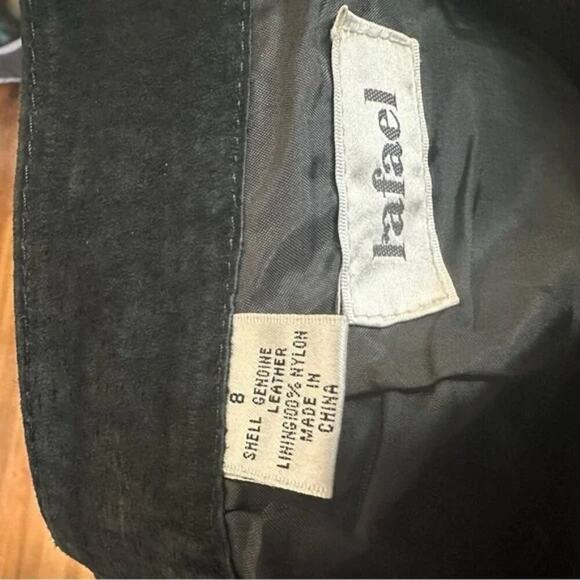 Leather Rafael Black Long Skirt - Picture 3 of 6